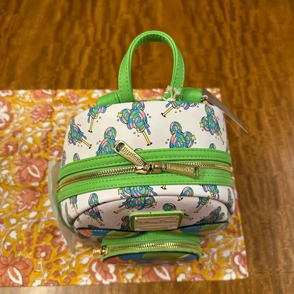 LOUNGEFLY Mickey Mouse Lollipop Mini Backpack Disney Eats